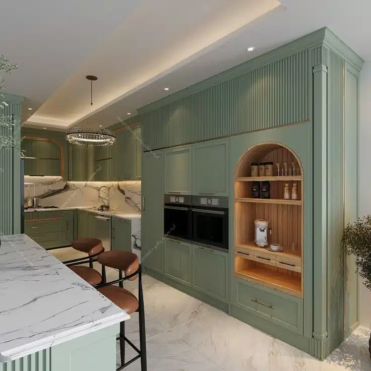 مزایا و معایب کابینت آشپزخانه نئوکلاسیک